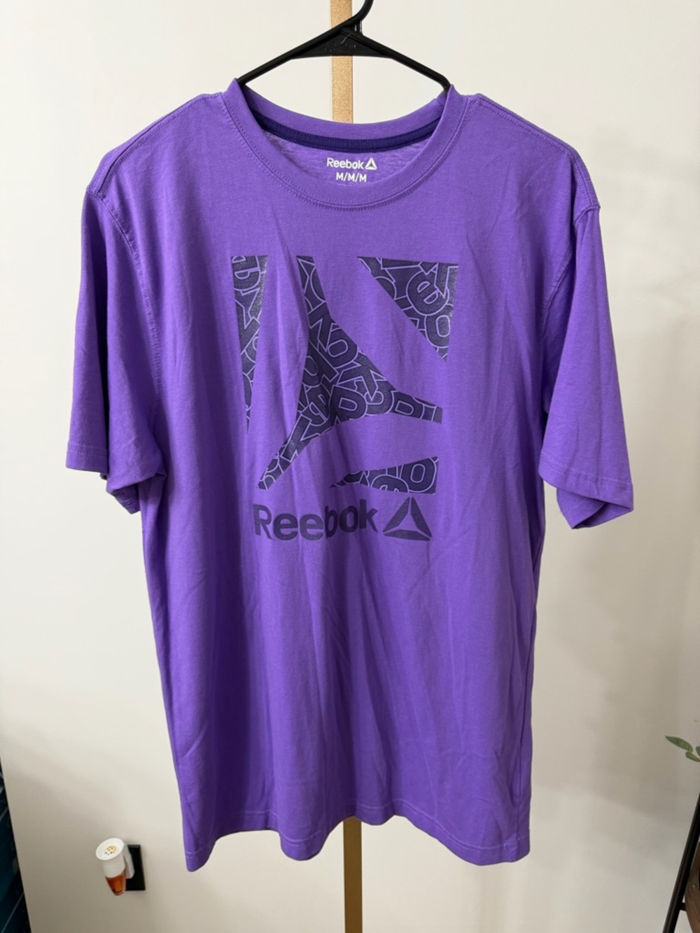 Reebok Men’s Purple Logo Short Sleeve Tee